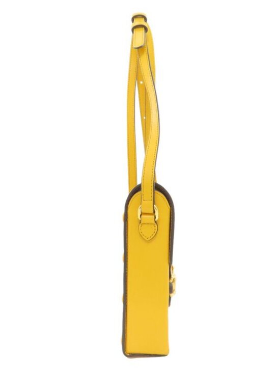 Gucci Horsebit Shoulder Bag Leather Yellow - Picture 3 of 15